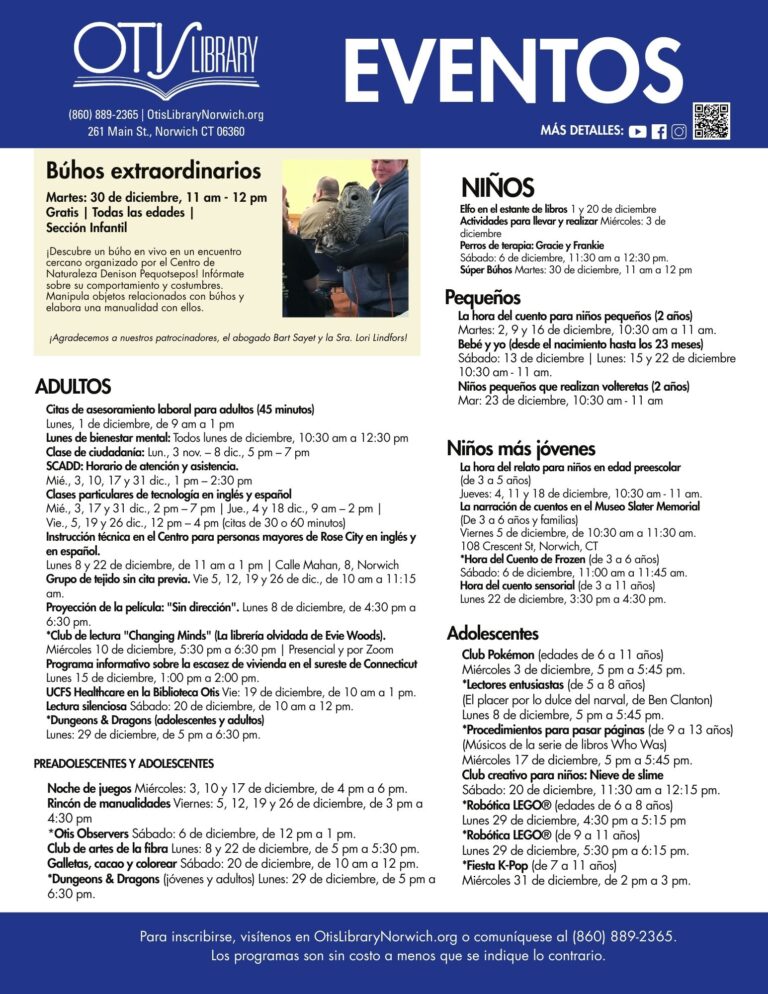 December Newsletter (Page 2)(Spanish)