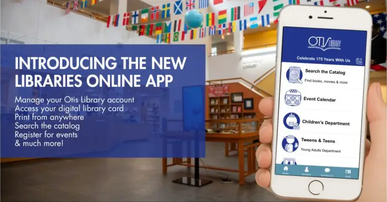Library account notifications on a mobile device