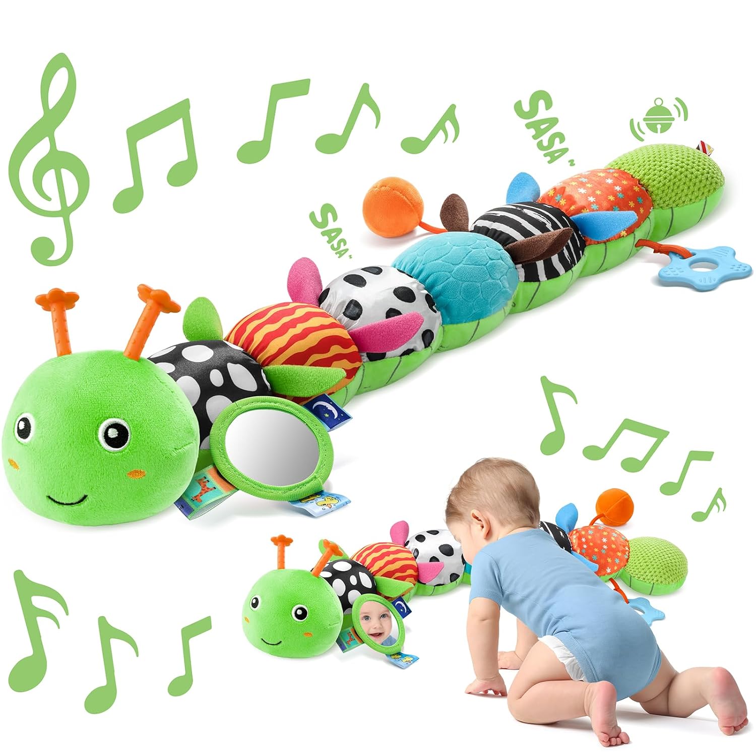 Caterpillar Music Plush