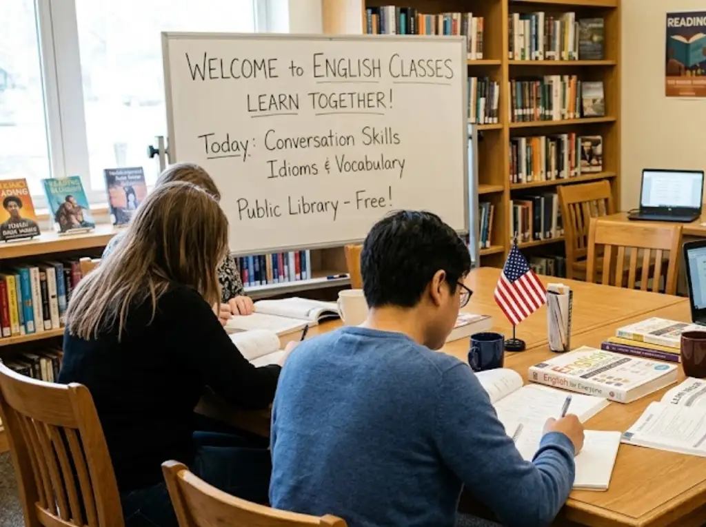 English classes and language learning support