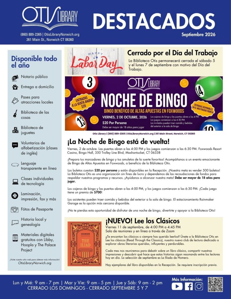Spanish September Newsletter Page 1